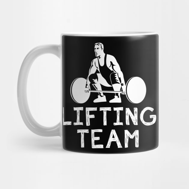 Lift & Laugh - Official Lifting Team Tee: Flexing Muscles, Flexing Humor! by MKGift